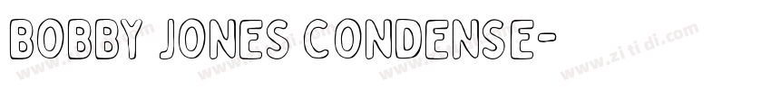 BOBBY JONES CONDENSE字体转换